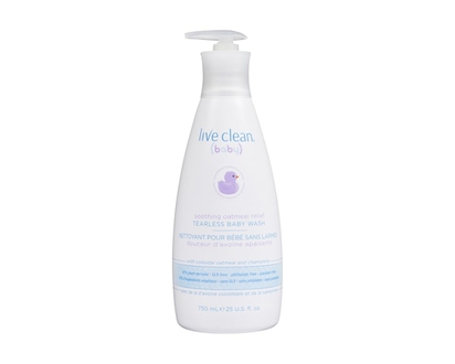 Live Clean Baby Soothing Oatmeal Relief Tearless Baby Wash - 750.0 ML