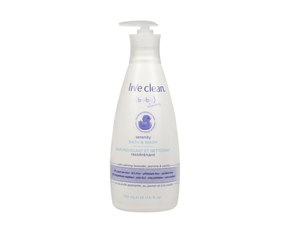 Live Clean Baby Serenity Bath & Wash - 750.0 ML