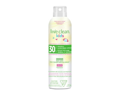 Live Clean Lotion solaire minérale Kids en vaporisateur FPS 30 - 177.0 ML