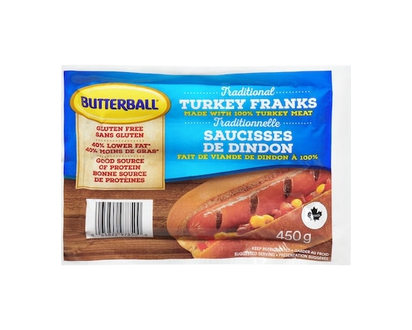 Butterball Saucisses fumées à la dinde - 450.0 G