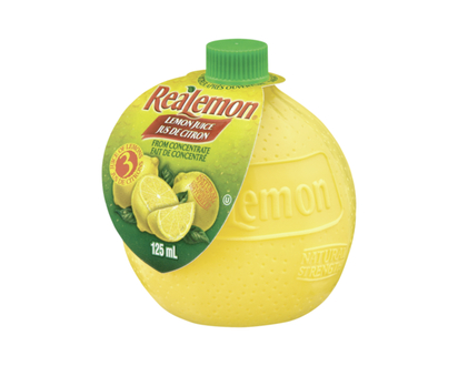 Real Lemon Single Strength Lemon Juice - 125.0 ML