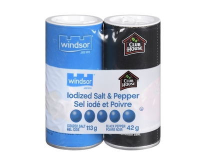 Windsor Iodized Salt & Pepper - 155.0 G