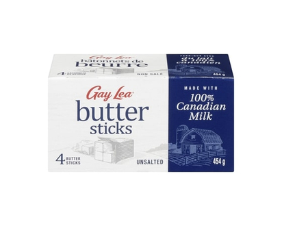 Gay Lea Butter Sticks, Unsalted - 454.0 G
