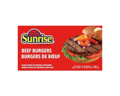 Sunrise Beef Burgers - 500.0 G