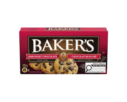 Kraft 100% Pure Semi-Sweet Chocolate Baking Bar - 225.0 G