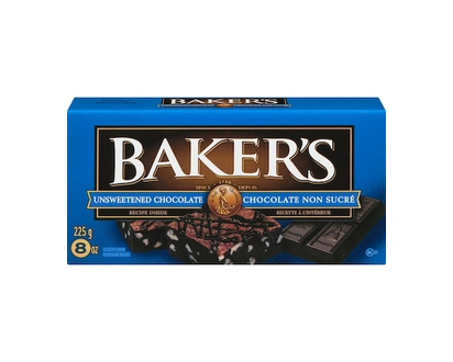 Kraft Baker's 100% Pure Unsweetened Chocolate Baking Bar - 225.0 G
