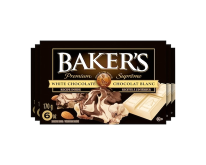 Kraft Baker's 100% Pure Premium White Chocolate Baking Bar - 170.0 G