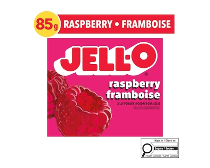 Jell-O Raspberry Jelly Powder Gelatin Mix - 85.0 G