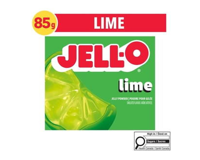 Jell-O Lime Jelly Powder Gelatin Mix - 85.0 G