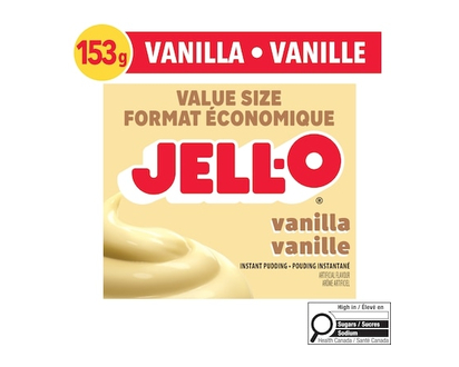 Jell-O Vanilla Instant Pudding Mix, Value Size - 153.0 G