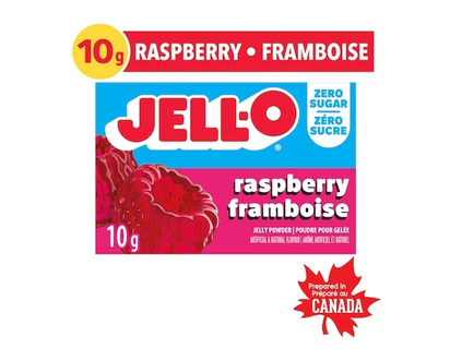 Jell-O Raspberry Jelly Powder Light, Gelatin Mix - 10.0 G