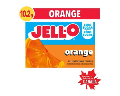 Jell-O Orange Jelly Powder Light, Gelatin Mix - 10.2 G