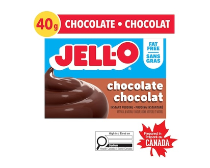 Jell-O Fat Free Chocolate Instant Pudding Mix - 40.0 G