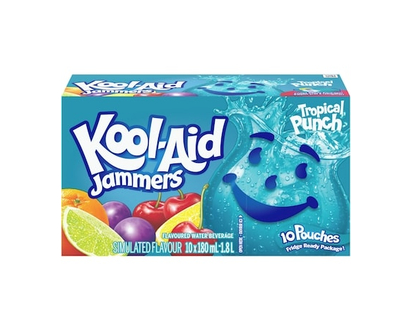 Kool-Aid Jammers, Tropical Punch - 180.0 ML