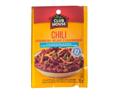 Club House Chili Seasoning Mix 25% Less Salt Gluten Free - 35.0 G