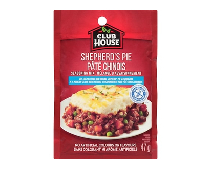 Club House Shepherd'S Pie, Gluten-Free, 25% Less Salt Seasoning Mix - 47.0 G