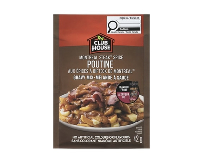 Club House Gravy Mix Montreal Steak Spice Poutine - 42.0 G