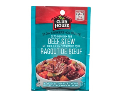 Club House Slow Cookers Beef Stew Seasoning Mix - 42.0 G
