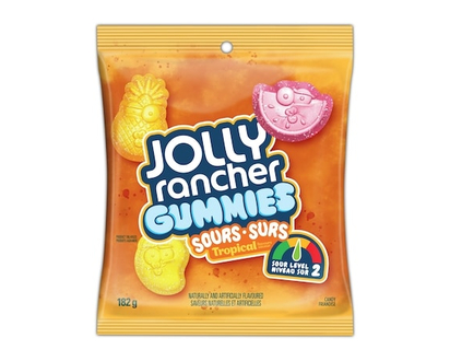 JOLLY RANCHER Gummies Sours Tropical Flavours - 182.0 G