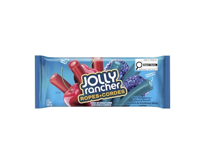 JOLLY RANCHER Candy Ropes Blue Raspberry + Cherry Flavour - 283.0 G