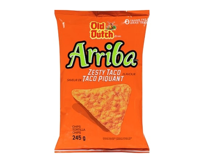 Old Dutch Arriba Chips Tortilla Zesty Taco Flavour - 245.0 G