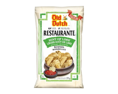 Old Dutch Restaurante Premium Tortilla Chips Hint of Lime with Sea Salt - 275.0 G
