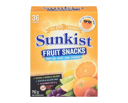 Fruit Snacks, Assorted Flavours - 792.0 G