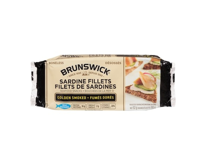 Brunswick Sardine Fillets Seafood Snacks, Golden Smoked - 92.0 G