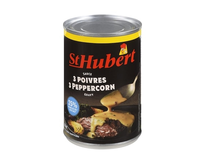 St Hubert Reduced Salt Pepper Gravy, Less Salt - 398.0 ML
