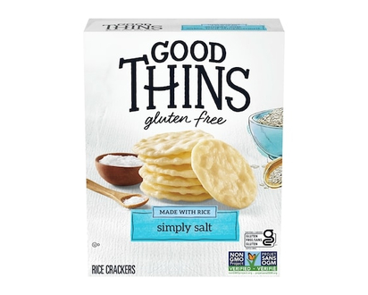Christie Craquelins GOOD THINS Riz, salés tout simplement, cuits au four jusqu'à ce qu'ils soient parfaitement croustillants - 100.0 G