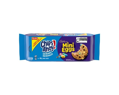 Christie Chips Ahoy! Cadbury Mini Eggs Cookies, Chocolate Chips, Family Size - 460.0 G