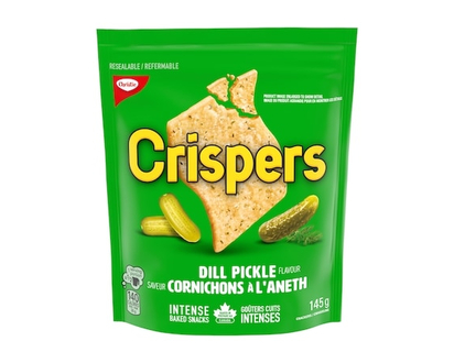 Christie Crispers Dill Pickle Flavour, Salty Snacks, Is It a Chip or a Cracker - 145.0 G