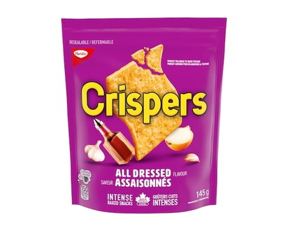 Christie Crispers, All Dressed Crackers, Baked Snacks - 145.0 G