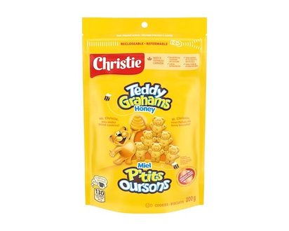 Christie Teddy Graham Cookies, made in a peanut-free factory, school Snacks - 200.0 G