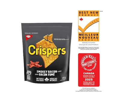 Christie CRISPERS, Smokey Bacon Crackers,Salty Snacks - 145.0 G