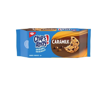 Christie CHIPS AHOY! Crunchy CARAMILK Cookies, with delightful chocolatey caramel chips, resealable pack - 253.0 G