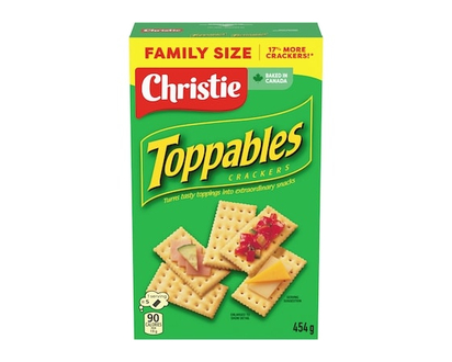 Christie Craquelins Toppables, à manger nature ou en topping, goût beurré, feuilleté, craquelins fondants en bouche - 454.0 G