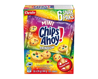 Christie CHIPS AHOY! MINI RAINBOW SNAK PAK, Made in a peanut-free facility - 144.0 G