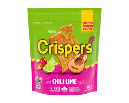 CRISPERS, Chili Lime Crackers, Salty Snacks, Baked In Canada - 145.0 G
