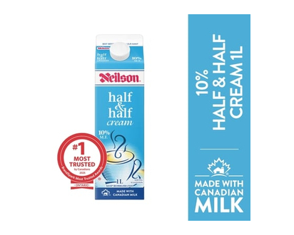 Neilson 10% Half & Half Cream - 1.0 L