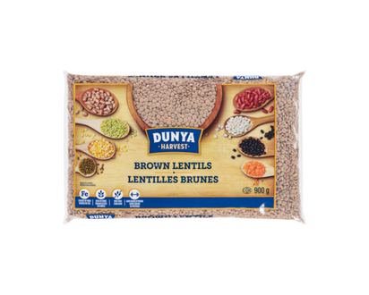 Dunya Harvest Brown Lentils - 900.0 G