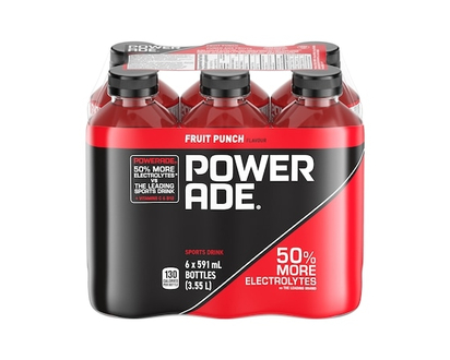 Powerade Sports Drink Fruit Punch Bottles - 591.0 ML