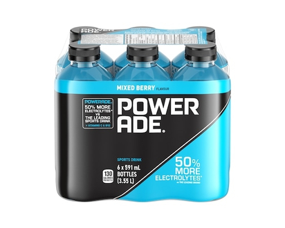 Powerade Sports Drink Mixed Berry Flavour - 6 PK