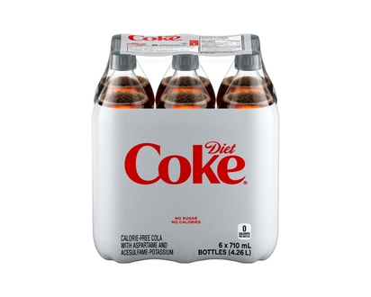 Coke Calorie-Free Cola With Aspartame And Acesulfame-Potassium - 6 PK