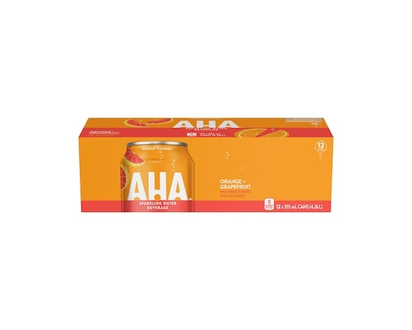 AHA Aha Orange + Grapefruit Fridge Pack Cans - 355.0 ML