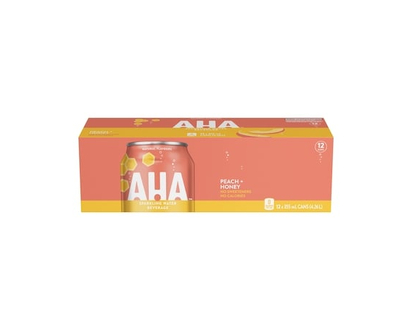 AHA Aha Peach Honey Fridge Pack Cans - 355.0 ML