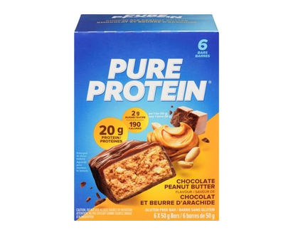 Pure Protein Chocolat et beurre d’arachide - 6 PQT