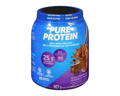 Pure Protein 100% Whey, Rich Chocolate - 907.0 G