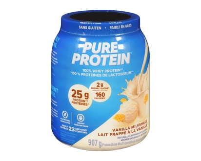 Pure Protein Protéine de lactosérum à 100 % crème à la vanille - 907.0 G