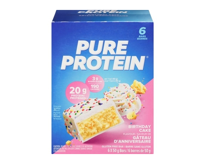 Pure Protein Protein Bar, Birthday Cake Value Pack - 50.0 G